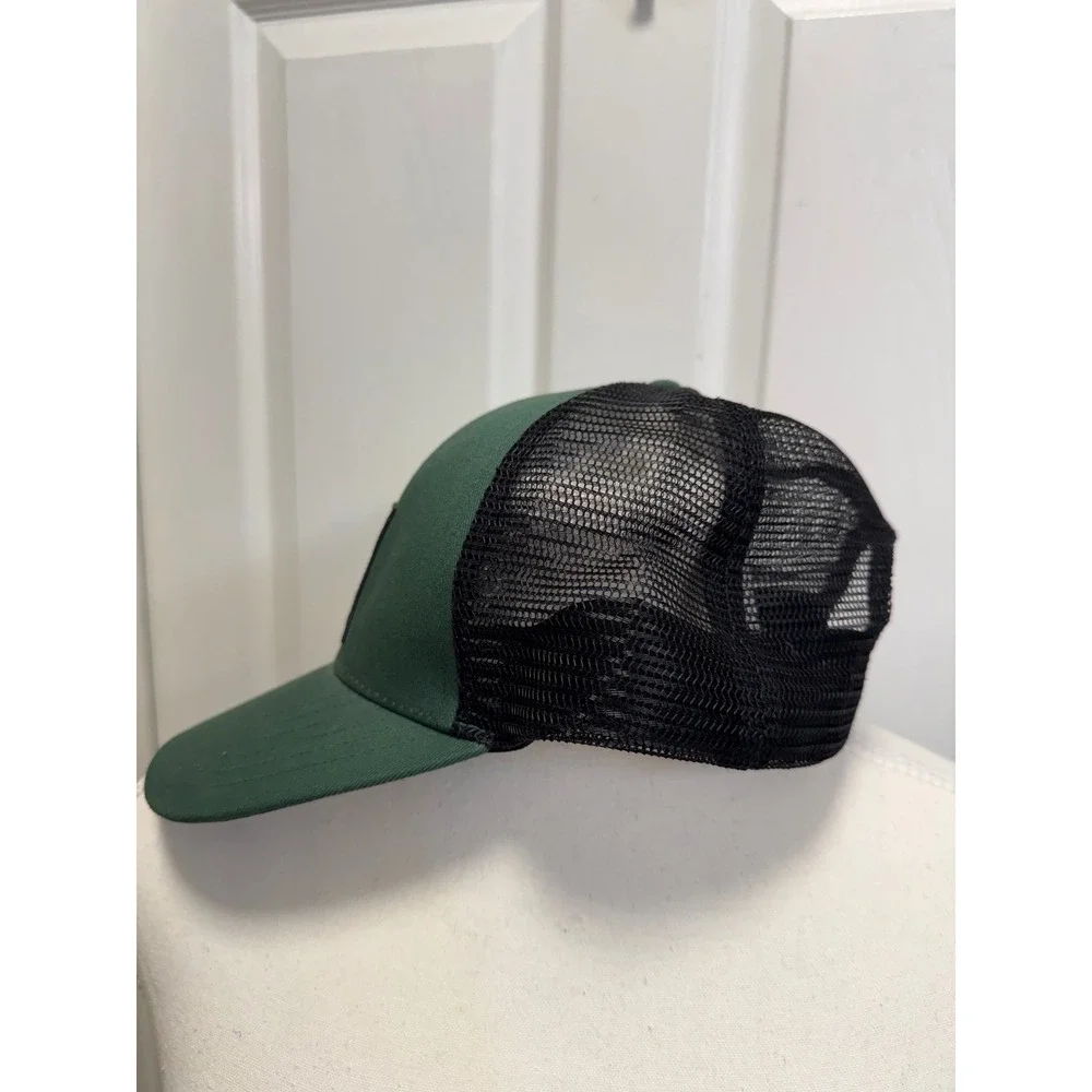 Simms Fishing Supply Co Trucker Hat Green Black Snapback Mesh Cap Bozeman MT